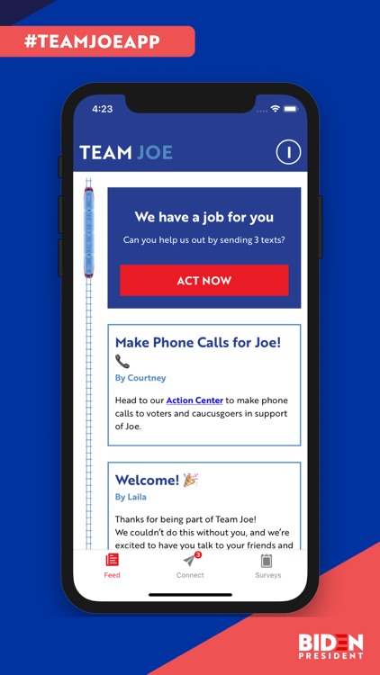 Team Joe Campaign App