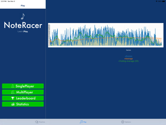 NoteRacer - Music Note Reading iPad screenshot 9 - Music app