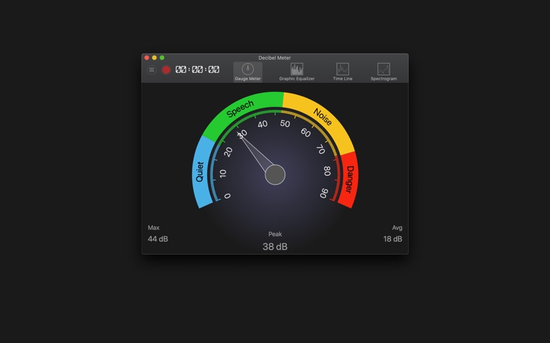 decibel meter analyzer iphone screenshot 1