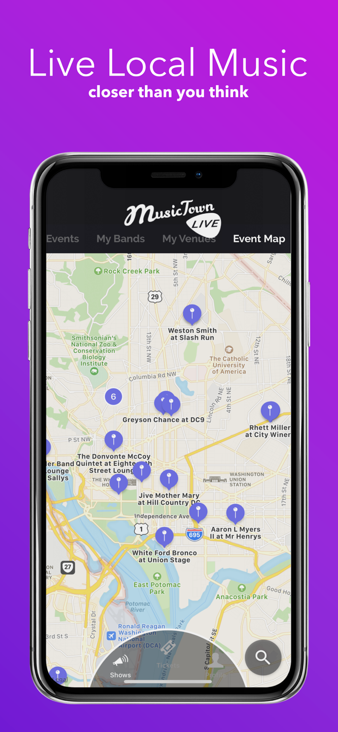 MusicTown Live-Find Live Music