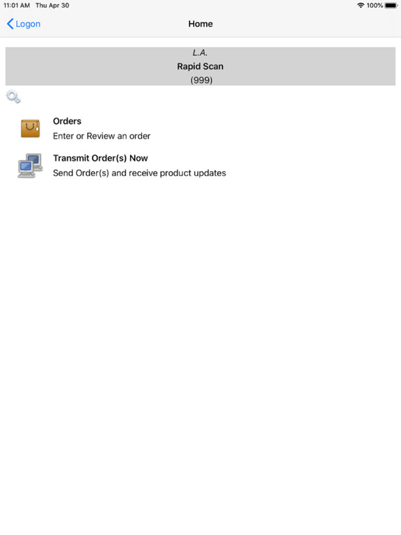 L.A. Rapid Scan iPad screenshot 1 - Shopping app