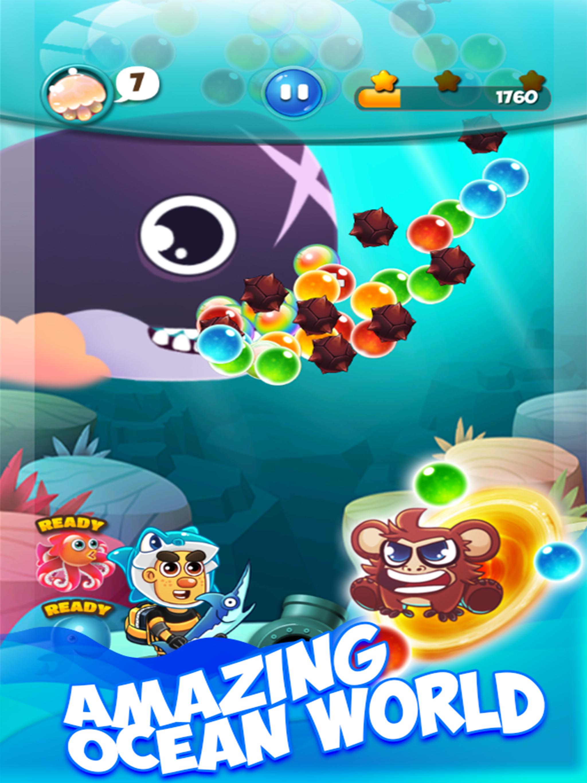Jelly Bubble Pop! Ocean Recuse
