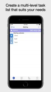 now then time tracking iPhone Captures Décran 4