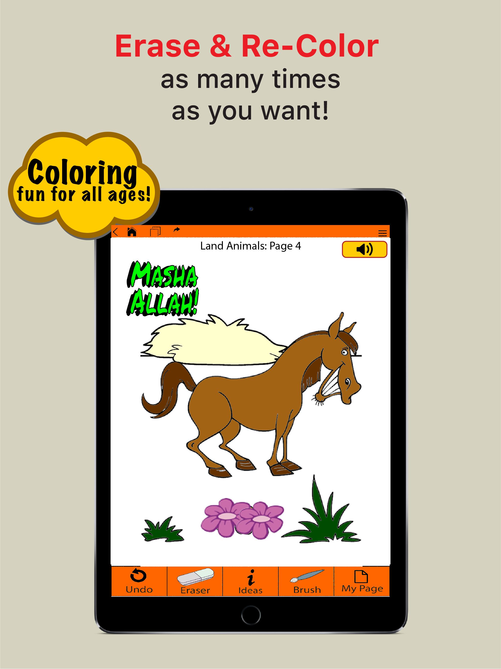 Listen & Color Land Animals screenshot 9