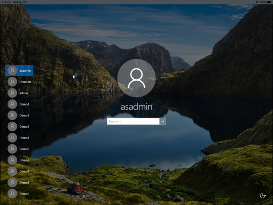 DeskSecurium™ iPad screenshot