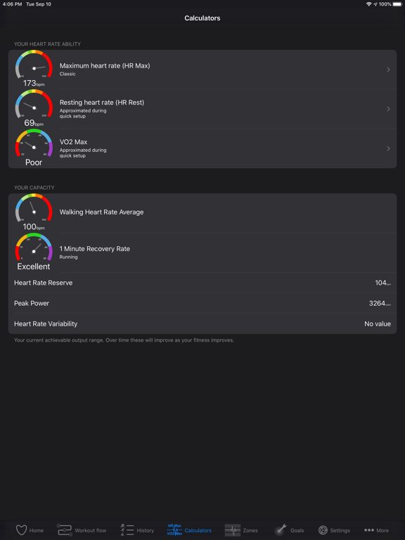 Cardio Zones. iPad screenshot 8 - Health & Fitness app