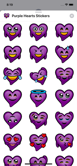 Purple Hearts stickers(圖2)-速報App