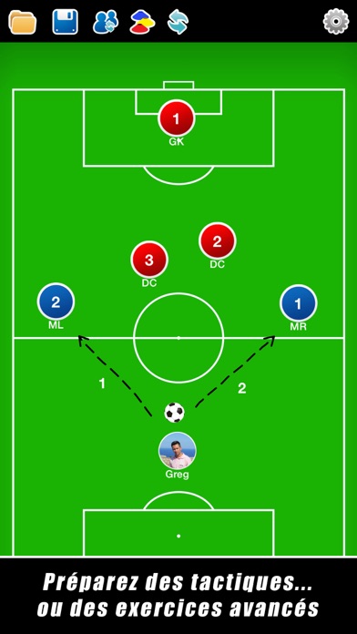 Screenshot #1 pour Planche Tactique: Football