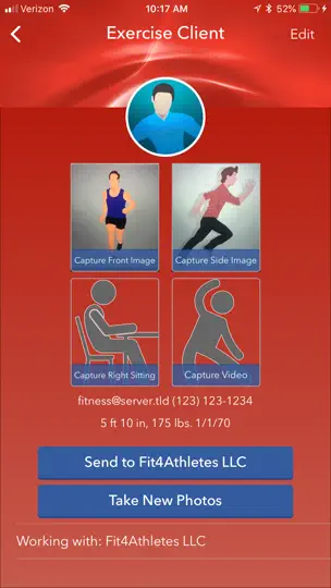 Capture d'écran de FIT 4 Athletes RemoteScreen sur iPhone 3