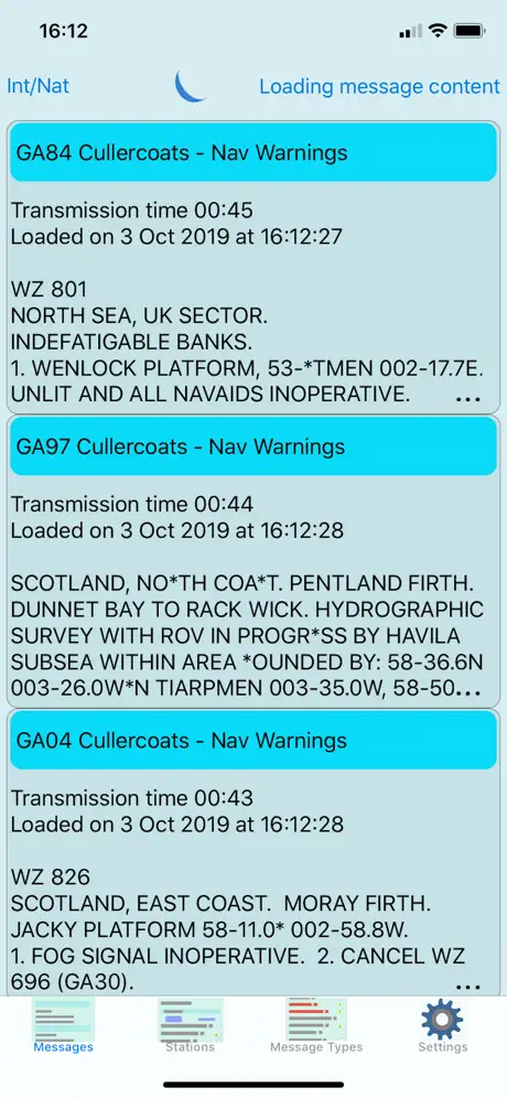 NASA Navtex Viewer