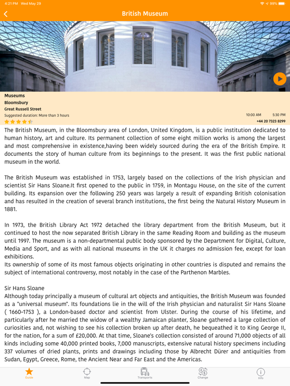 London Map and Travel Guide iPad screenshot 2 - Travel app