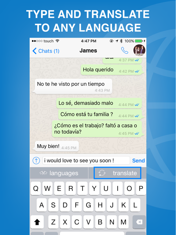 Screenshot #4 pour Keebo - Chat Translator Live