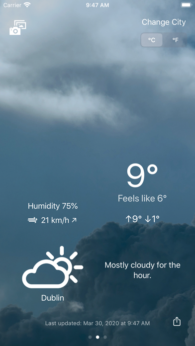 InstantWeather App Screenshot