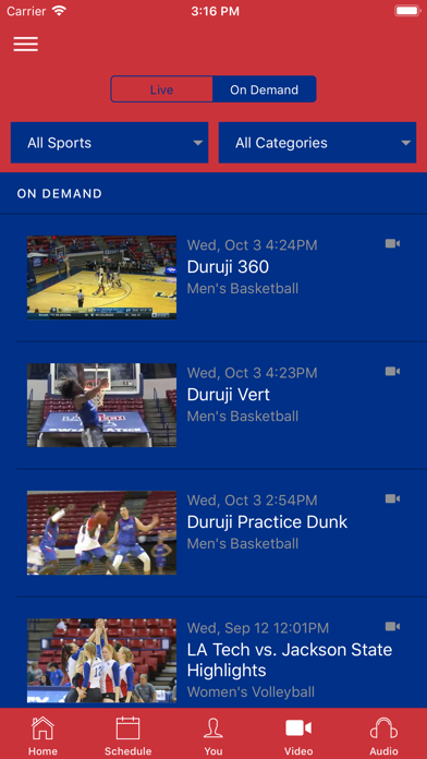 LA Tech Athletics Screenshot