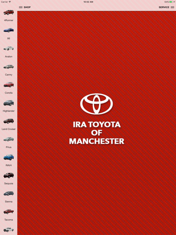 Ira Toyota of Manchester iPad screenshot 1 - Shopping app