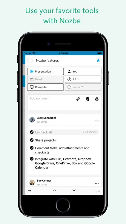Nozbe Personal screenshot-3
