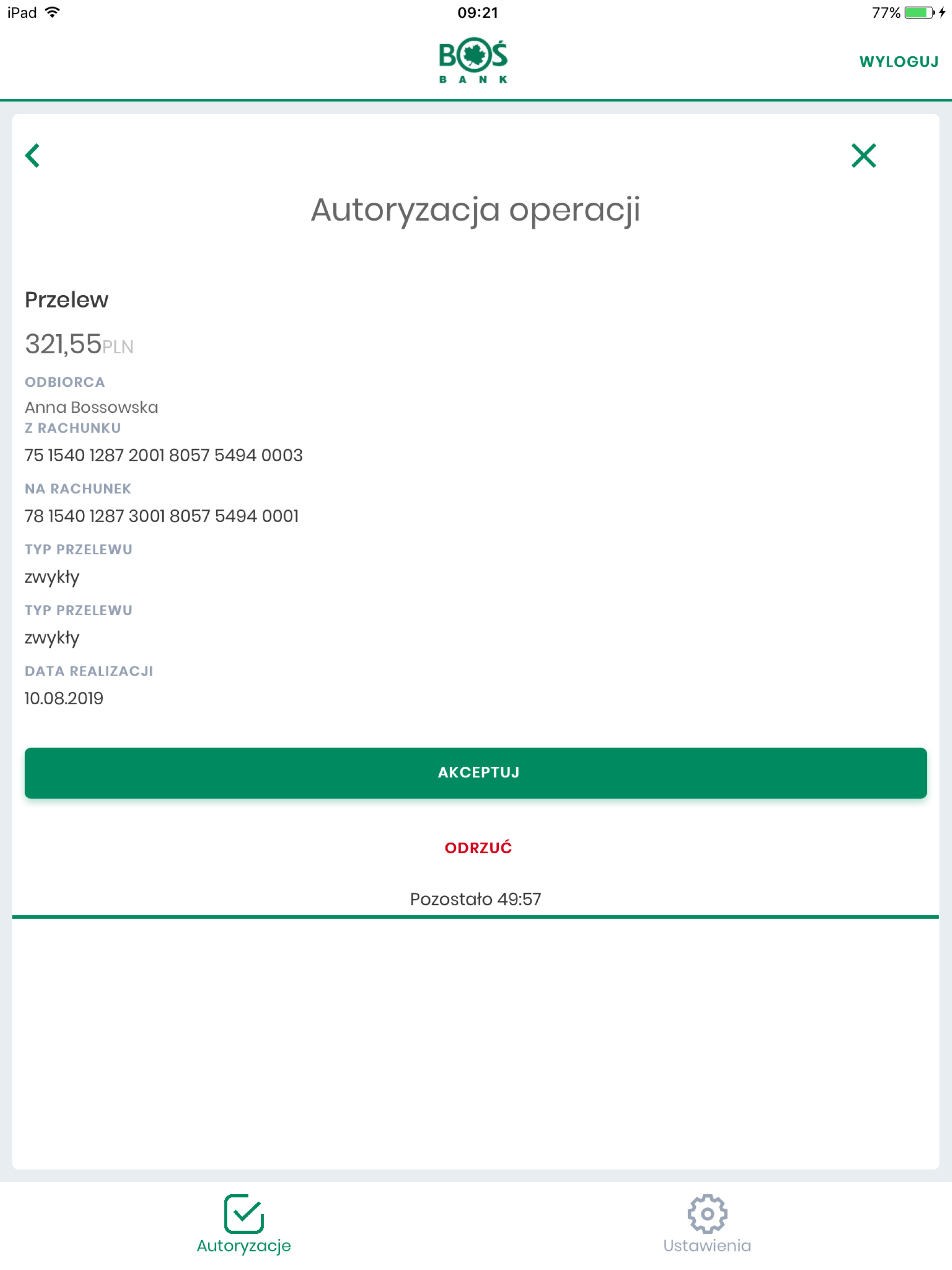 BOŚtoken
