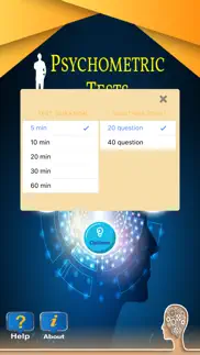 psychometric tests iPhone Captures Décran 2