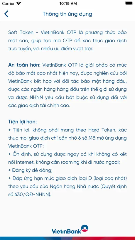 VietinBank OTP
