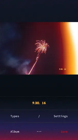 Скриншот Filmlike Date Stamp на iPhone 2