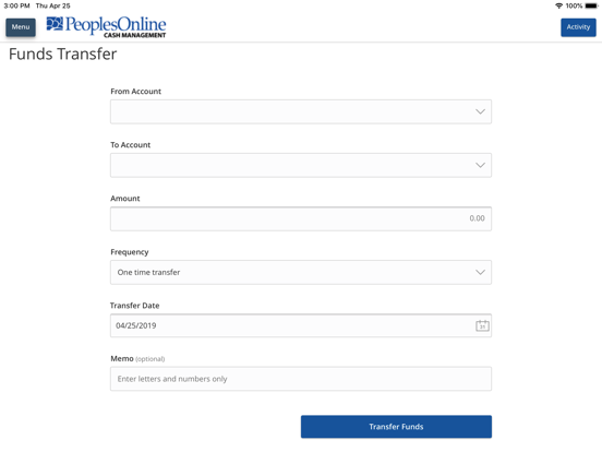 Screenshot #6 pour PeoplesBank Cash Management