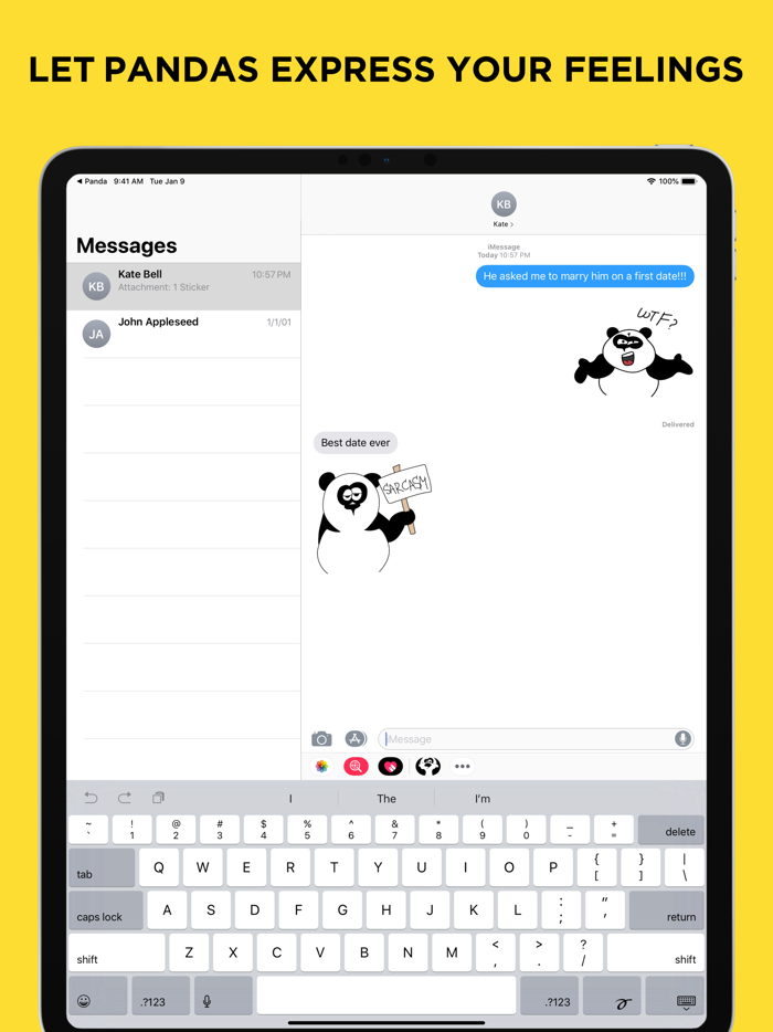 Panda Bear Sticker Collection
