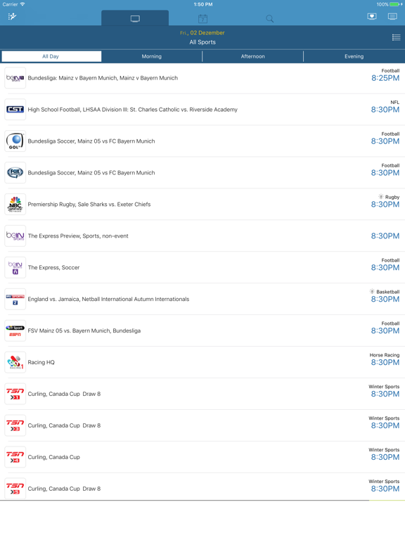 Screenshot #4 pour Live Sport TV Listing Guide