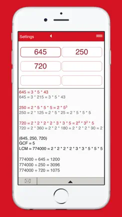 Prime Factorization Factorizer iPhone image 4