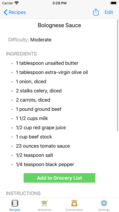 Screenshot #2 pour Cumin Recipe Organizer