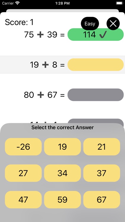 QuickMath: mental arithmetic