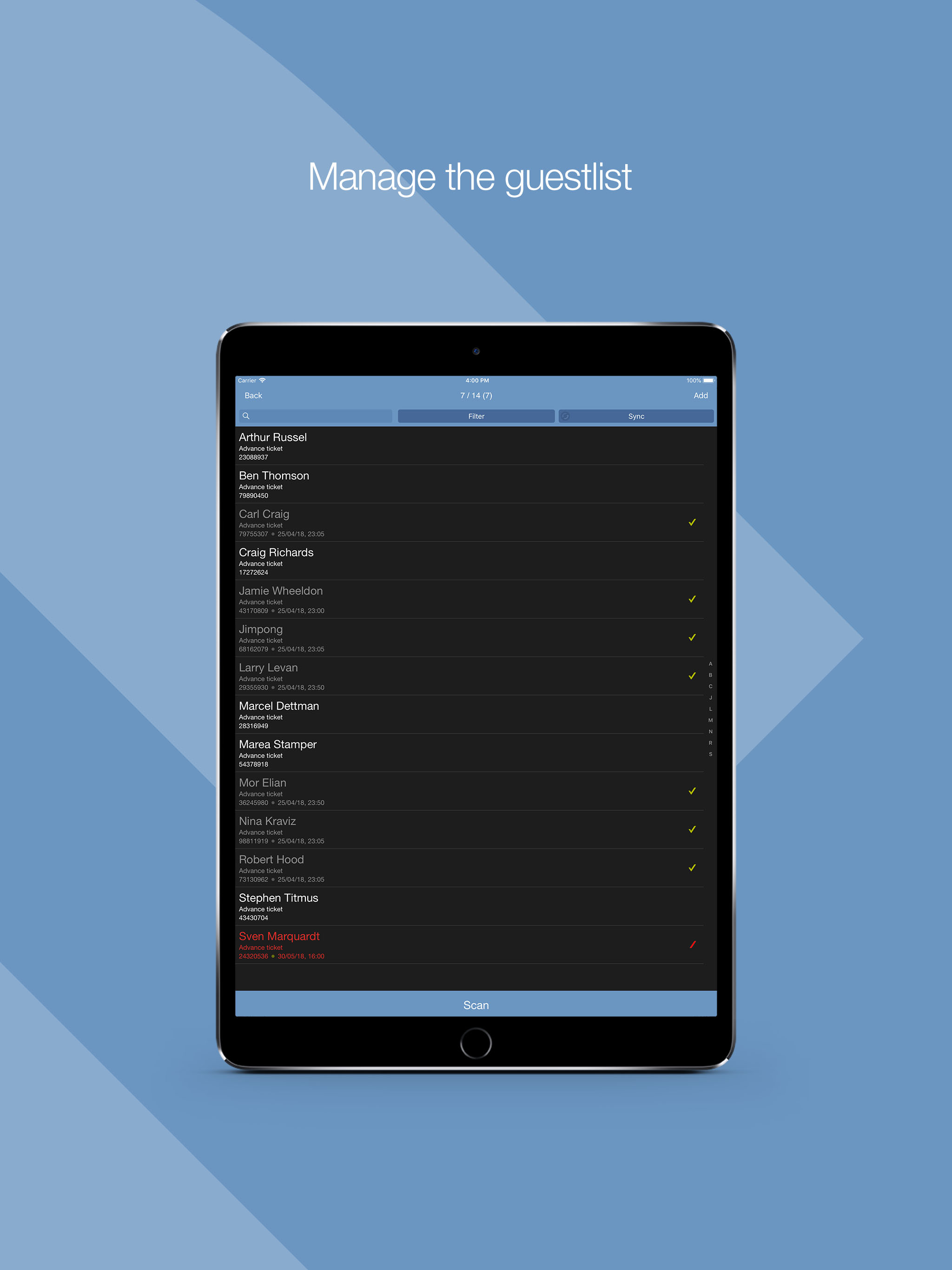 RA Ticket Scanner