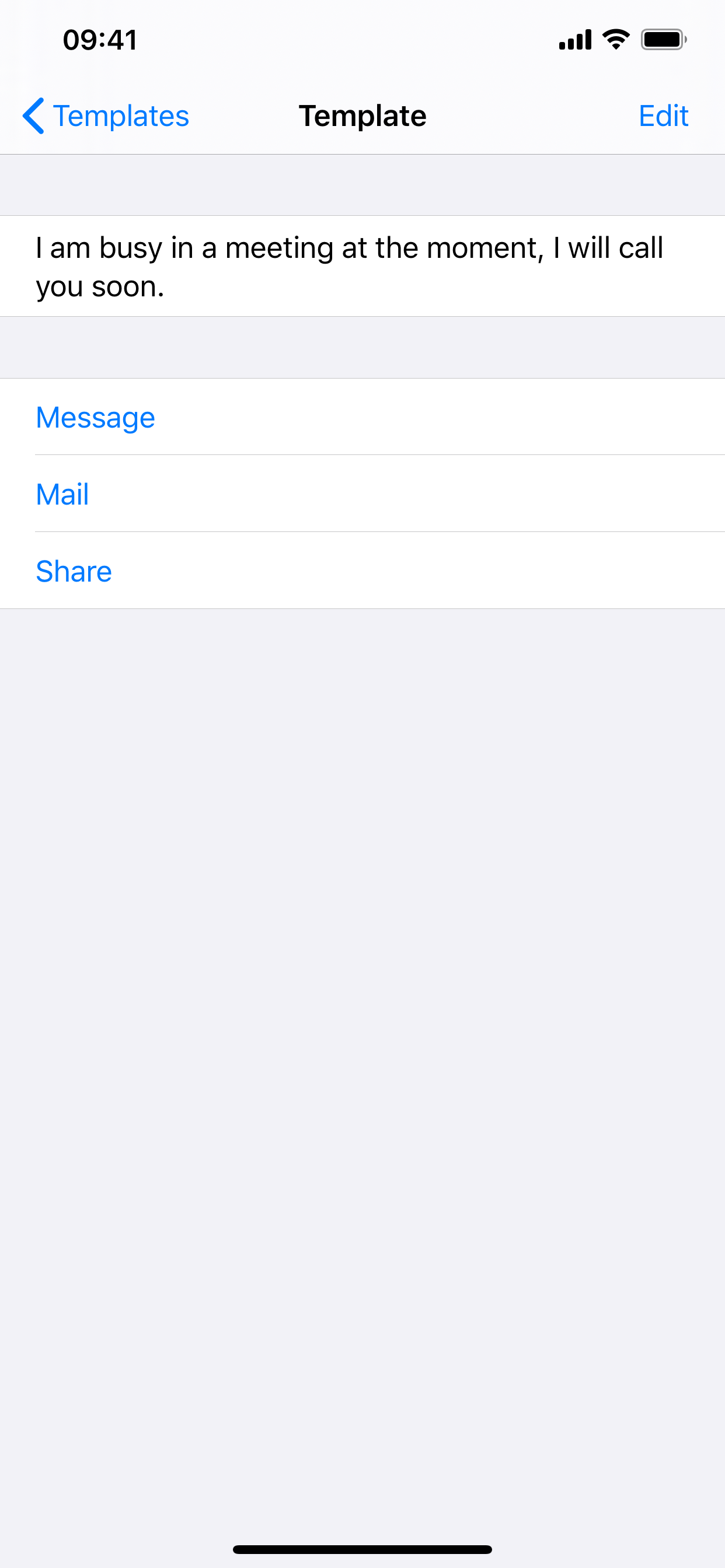 Message Templates