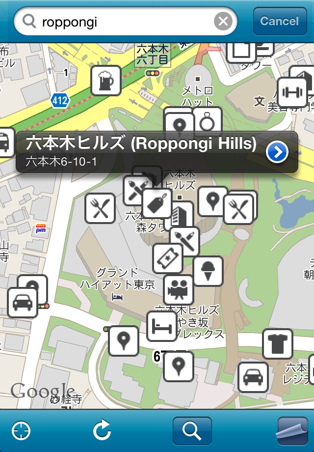 Venue Map for foursquare screenshot 2