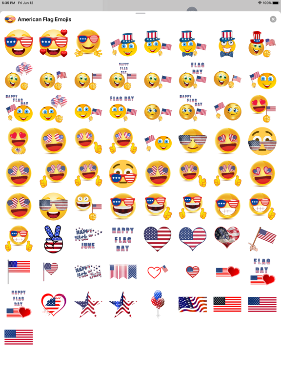Screenshot #5 pour American Flag Emojis