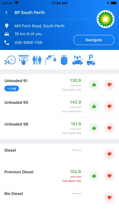 Screenshot 5 di 5 di Fuel Map Australia