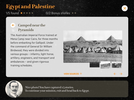 ANZAC Correspondent iPad screenshot