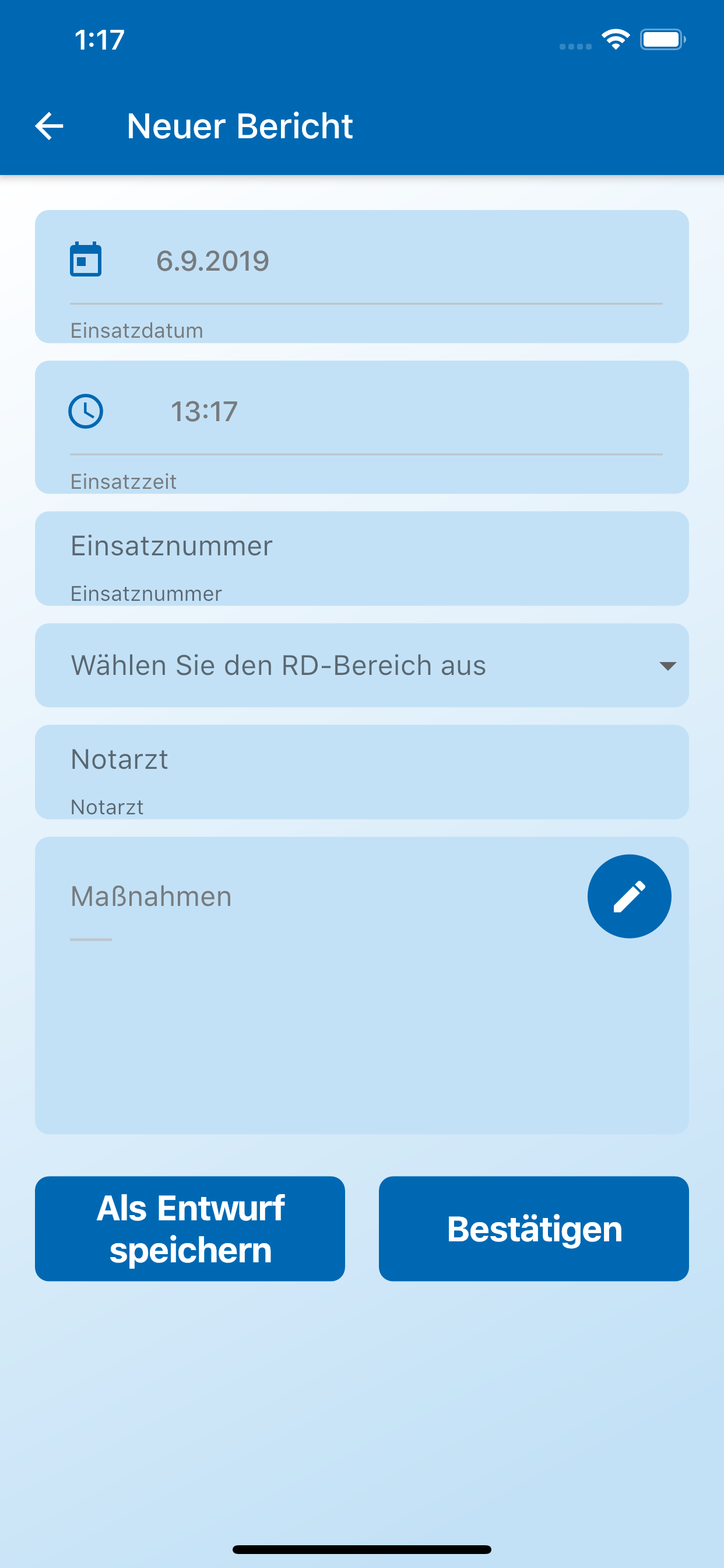 Digitales Berichtsheft RD