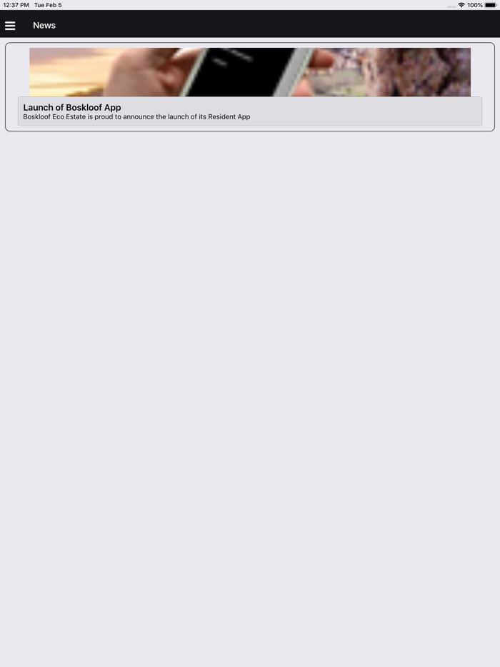 Boskloof Residents App