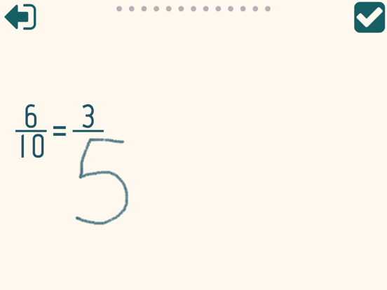 Multiplying Fractions Trainer iPad screenshot