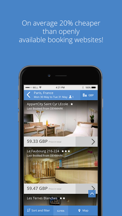 HEI Online Hotel Reservations Screenshot