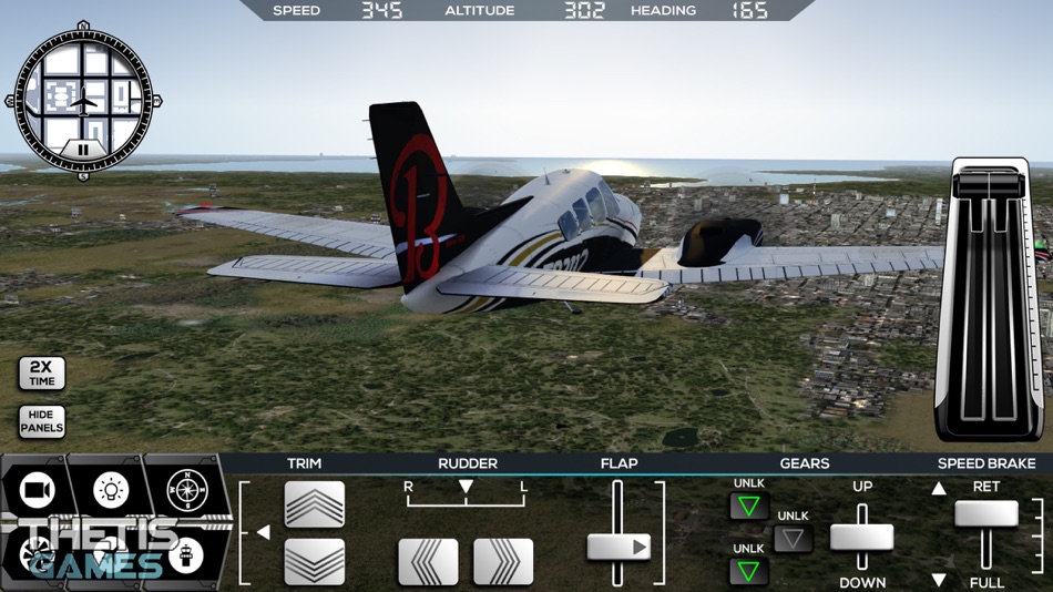 #5. Flight Simulator FlyWings 2017 (iOS) 由: Thetis Consulting