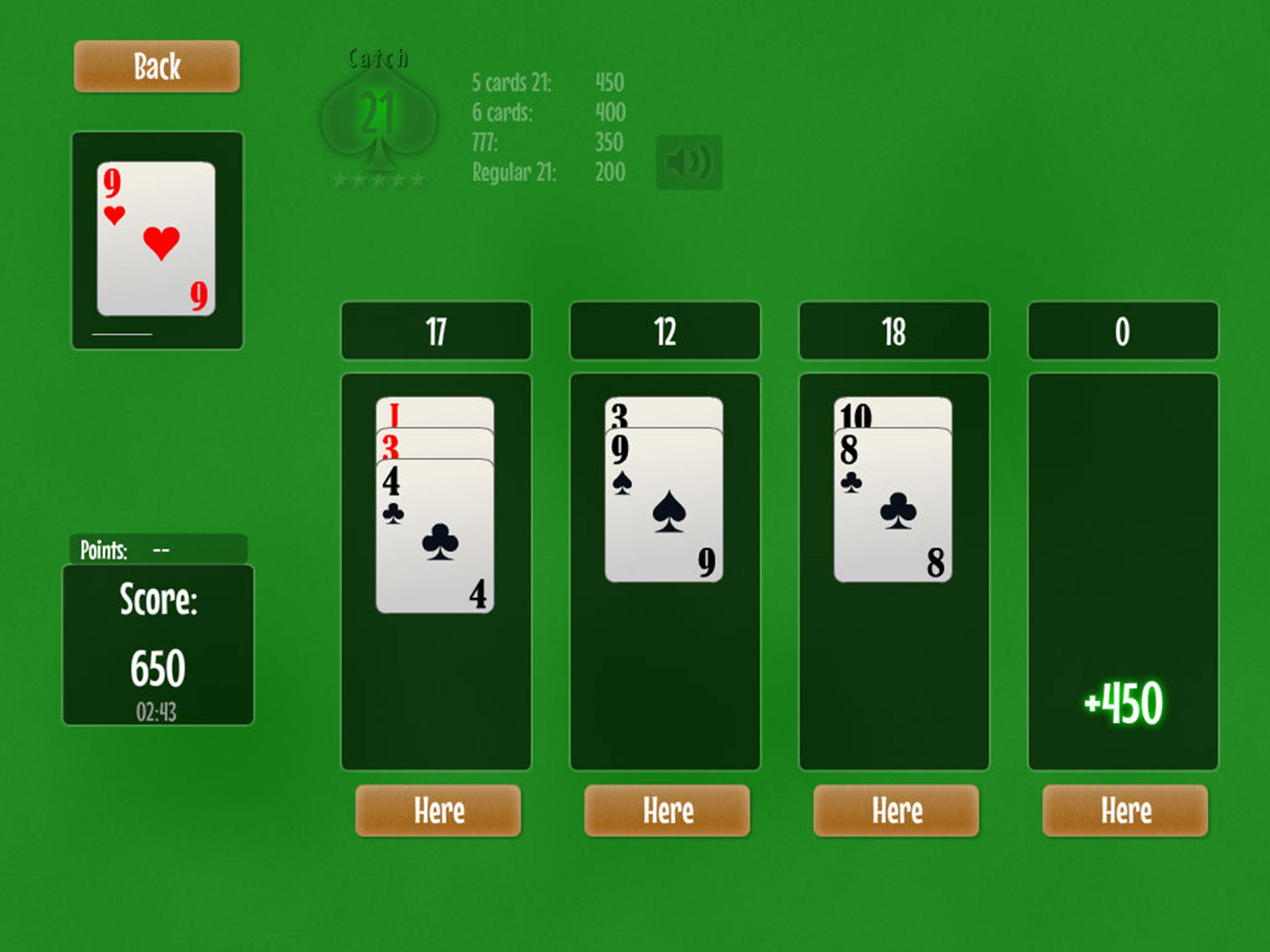 Catch 21 Blackjack