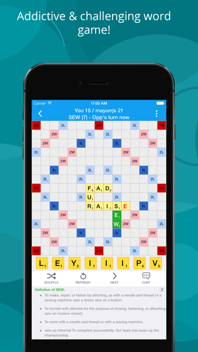 Lexulous Word Game Lite screenshot 1