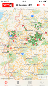 DB Busradar NRW screenshot