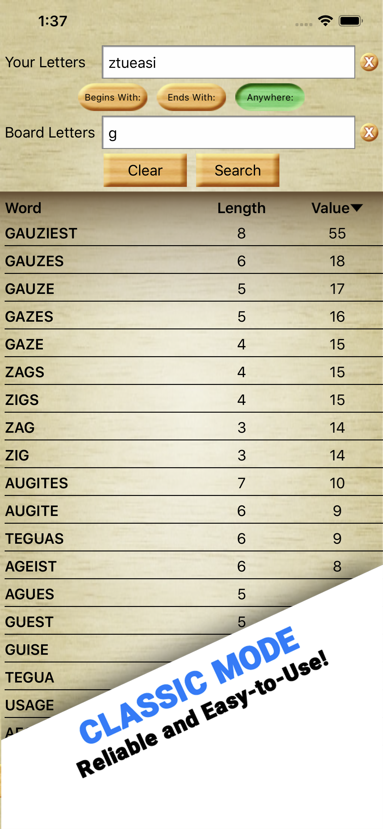Word Breaker - Scrabble Cheat