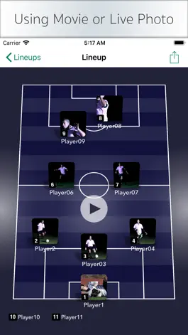 Game screenshot LineupMovie for Soccer hack