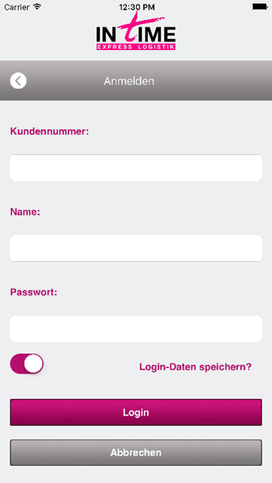inTime Express Logistik Screenshot