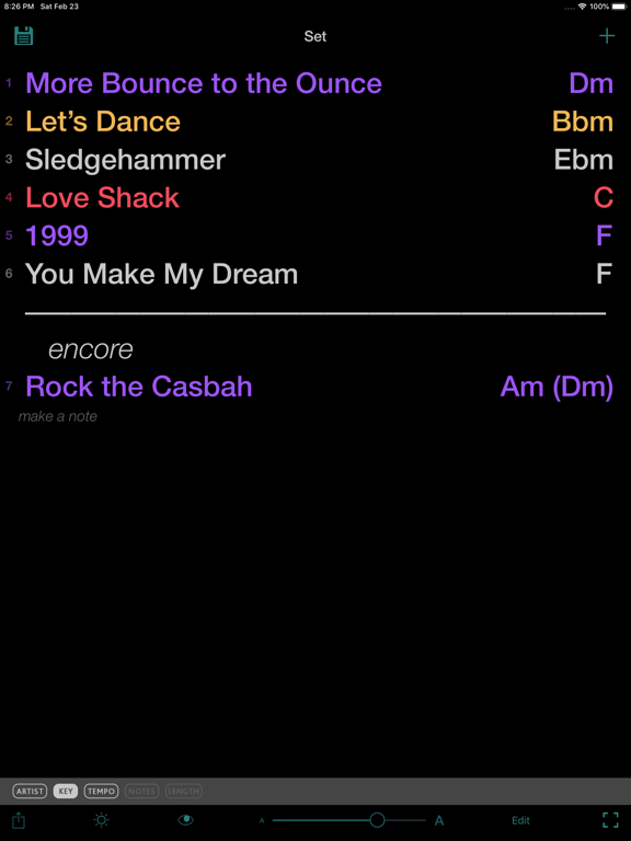 Screenshot #6 pour All Set: The Setlist App