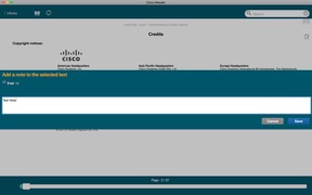 Cisco eReader screenshot