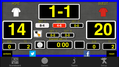 Ace Volleyball Scoreboard Screenshot